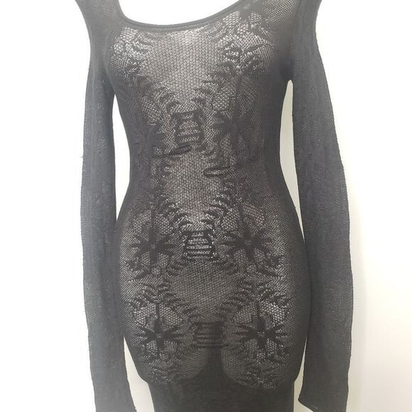 Free People Stretchy Lace Maxi Dress Size Medium - Picture 5 of 11